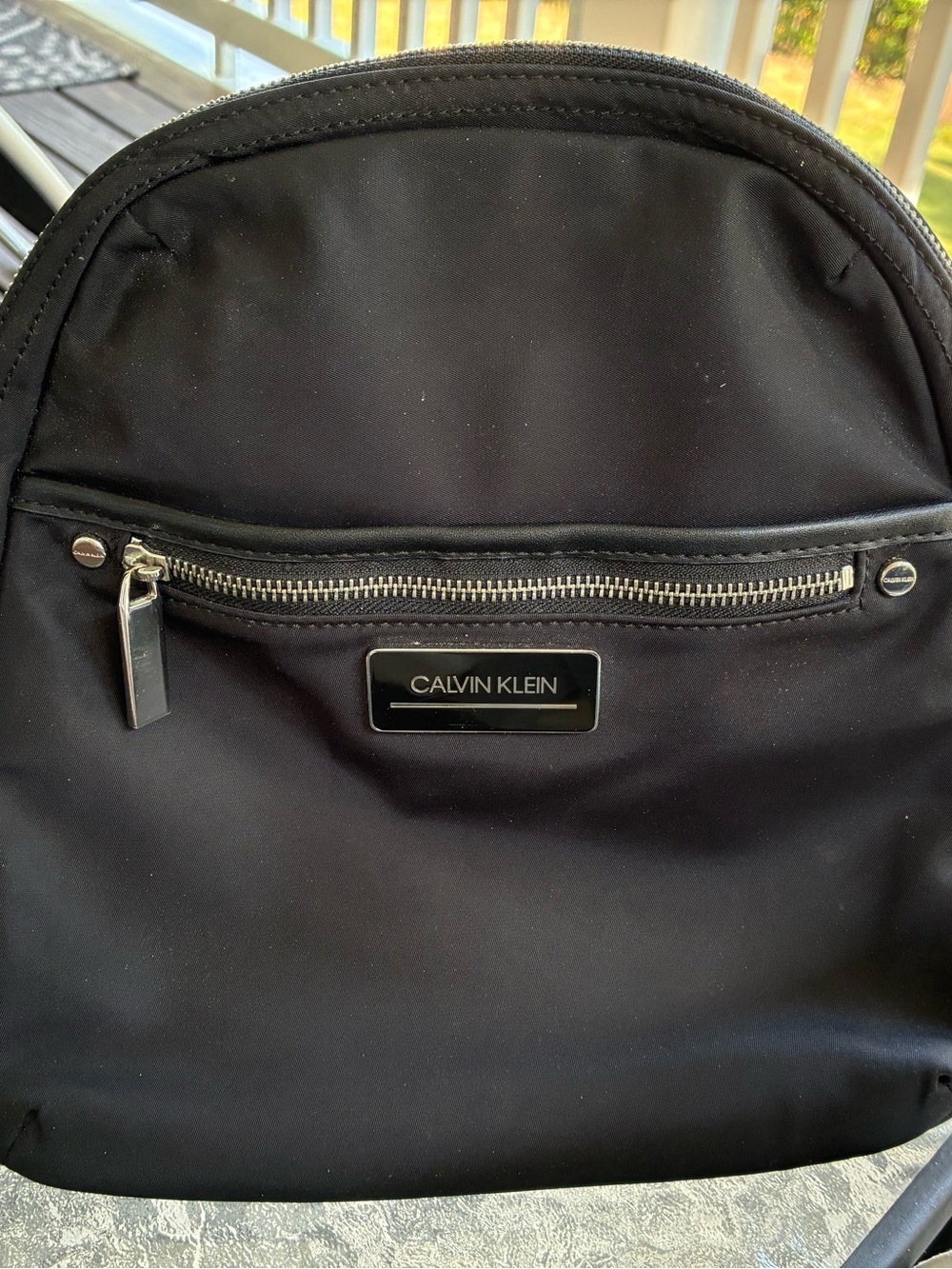 Calvin Klein Black Nylon Backpack